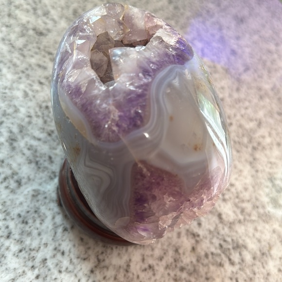 Amethyst Agate Egg - Picture 6 of 16